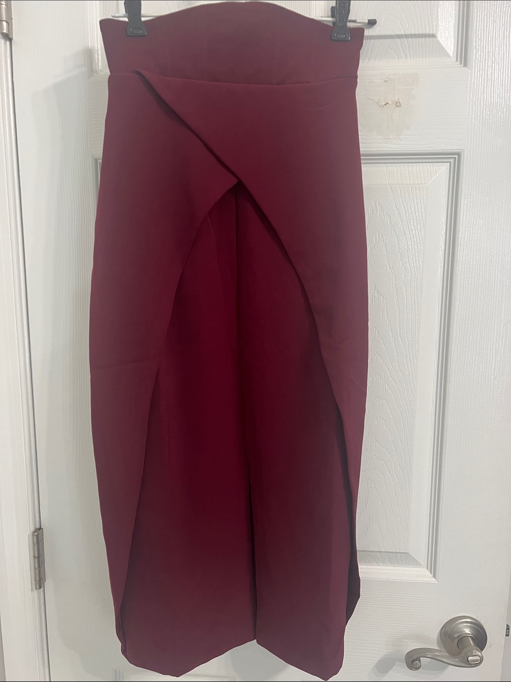 NWT | Andrea Iyamah Sita Corset Skirt in Burgundy, Size S - Picture 1 of 8